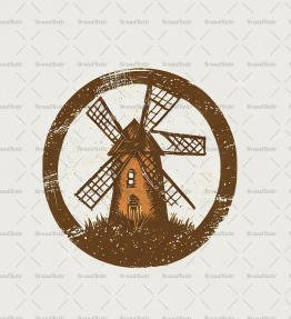 Rustikale Windmühle